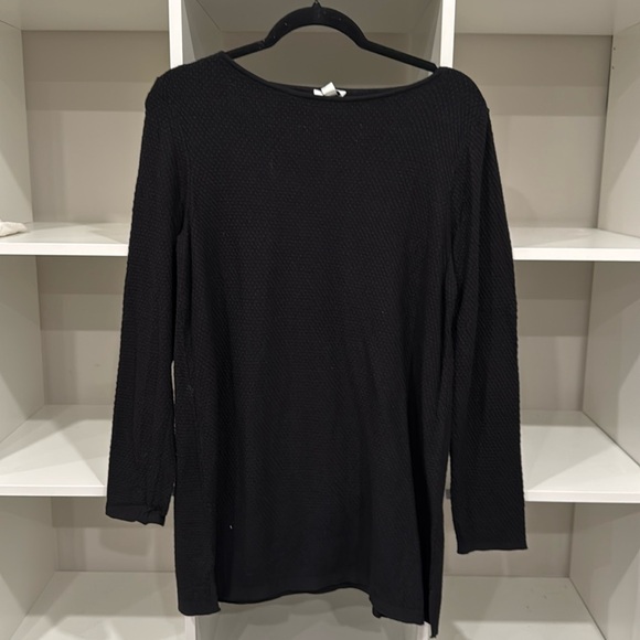 NWT: J. Jill black knit sweater, size M - Picture 1 of 6